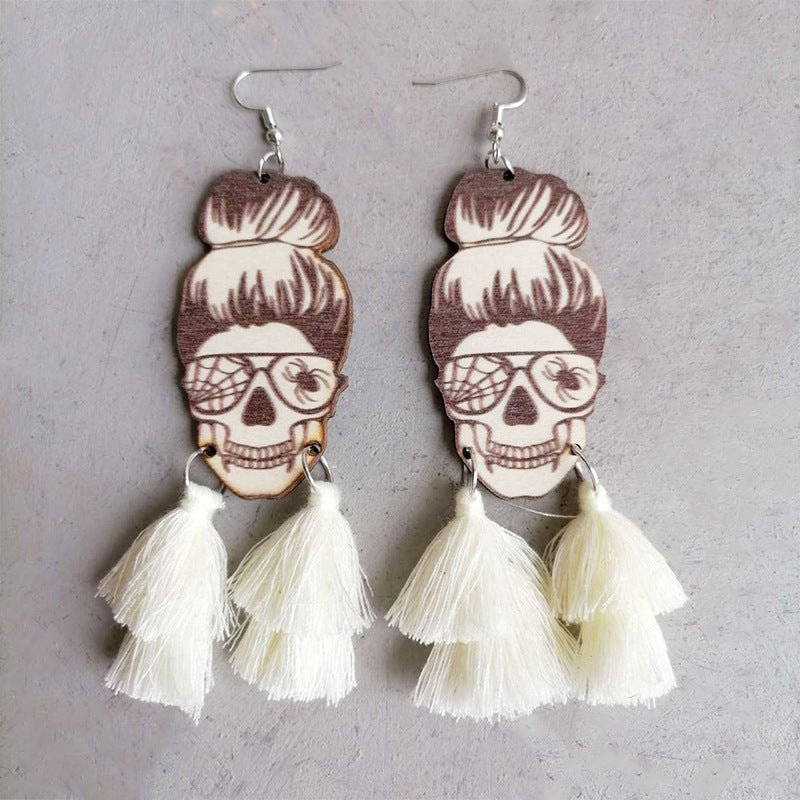 Spider Grandma Tassel Dangle Earrings