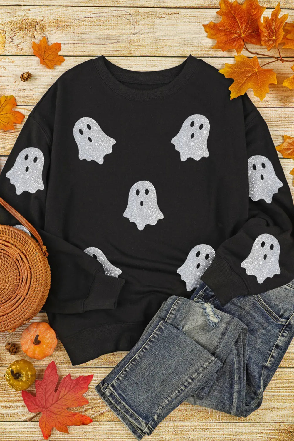 Glitter Ghost Sweatshirt