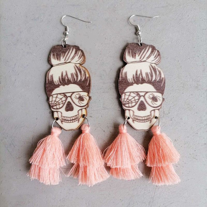 Spider Grandma Tassel Dangle Earrings