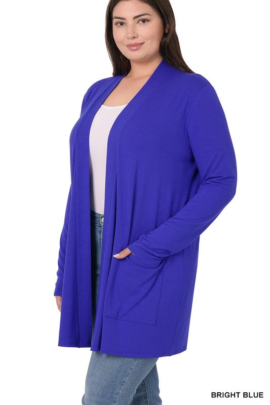 Z Plus Slouchy Pocket Open Cardigan