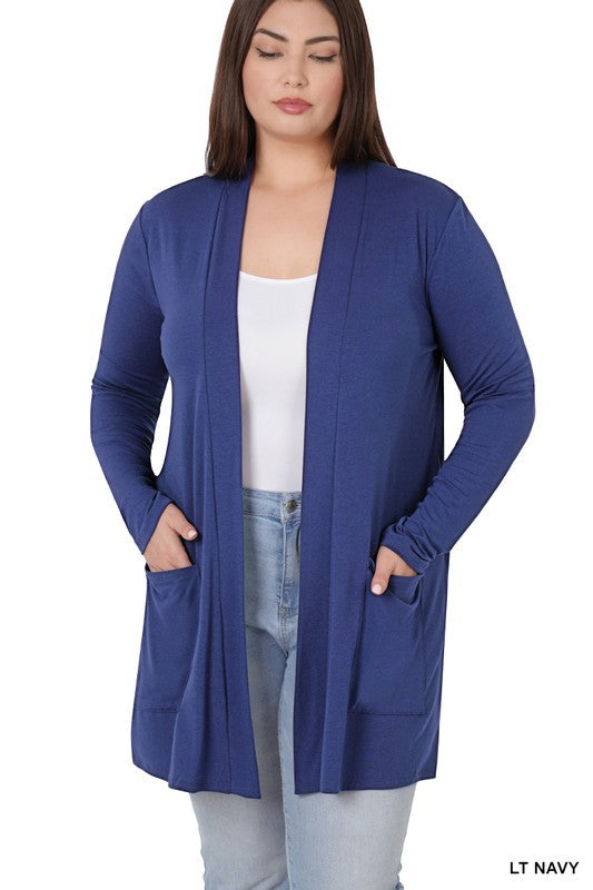 Z Plus Slouchy Pocket Open Cardigan