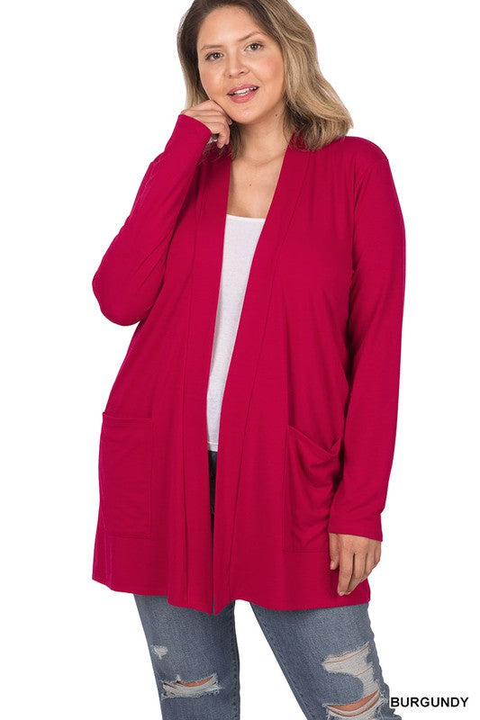 Z Plus Slouchy Pocket Open Cardigan