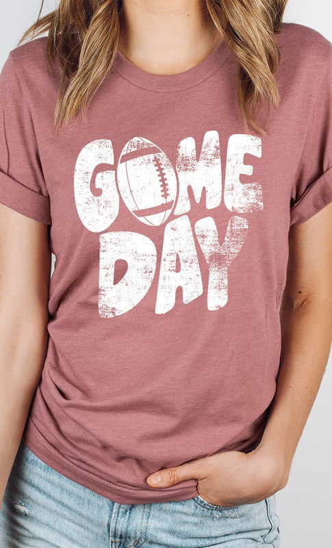 Distressed Game Day Graphic Tee PLUS