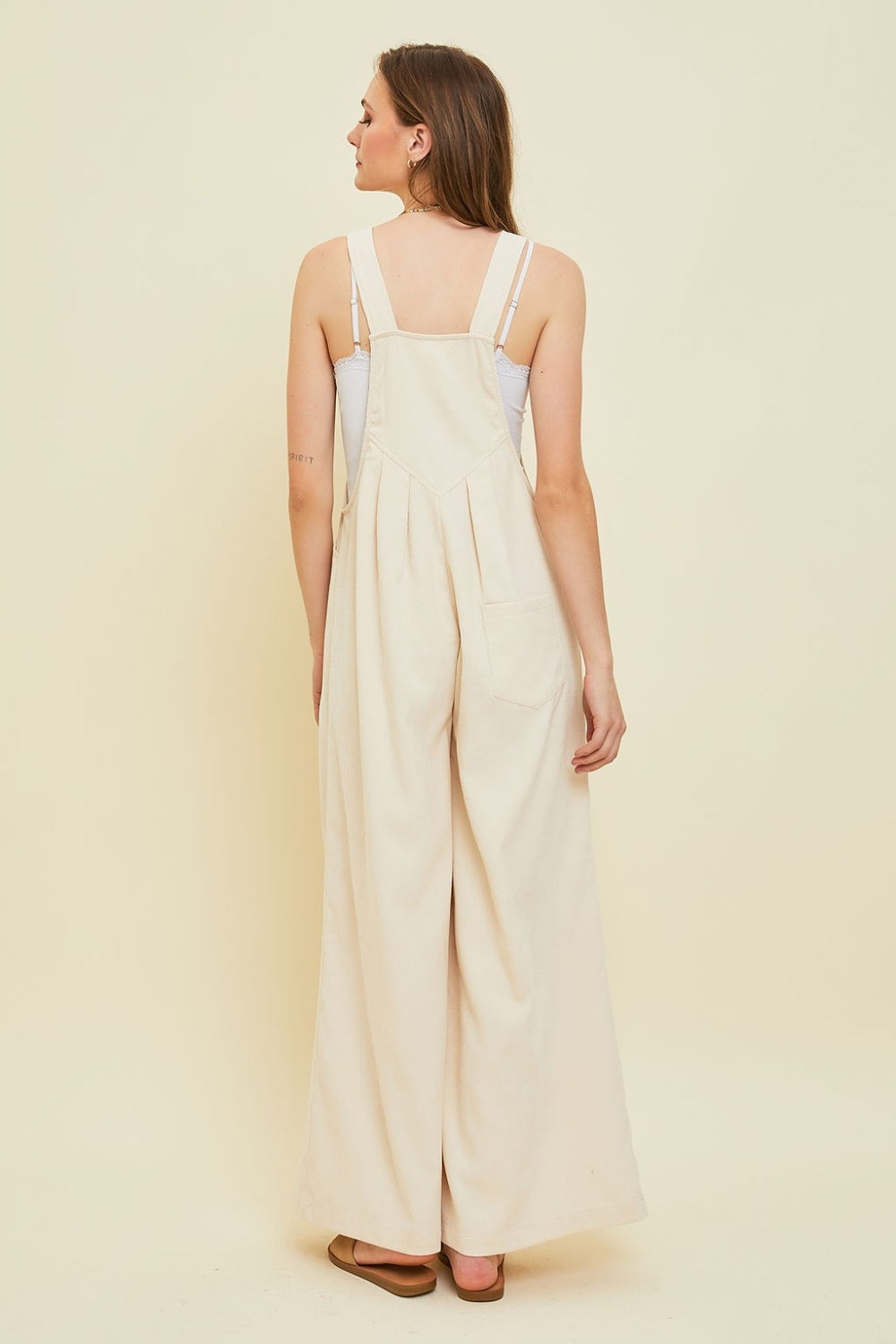 HEYSON Corduroy Sleeveless Wide-Leg Overall