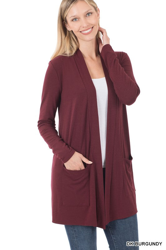 Z Slouchy Pocket Open Cardigan