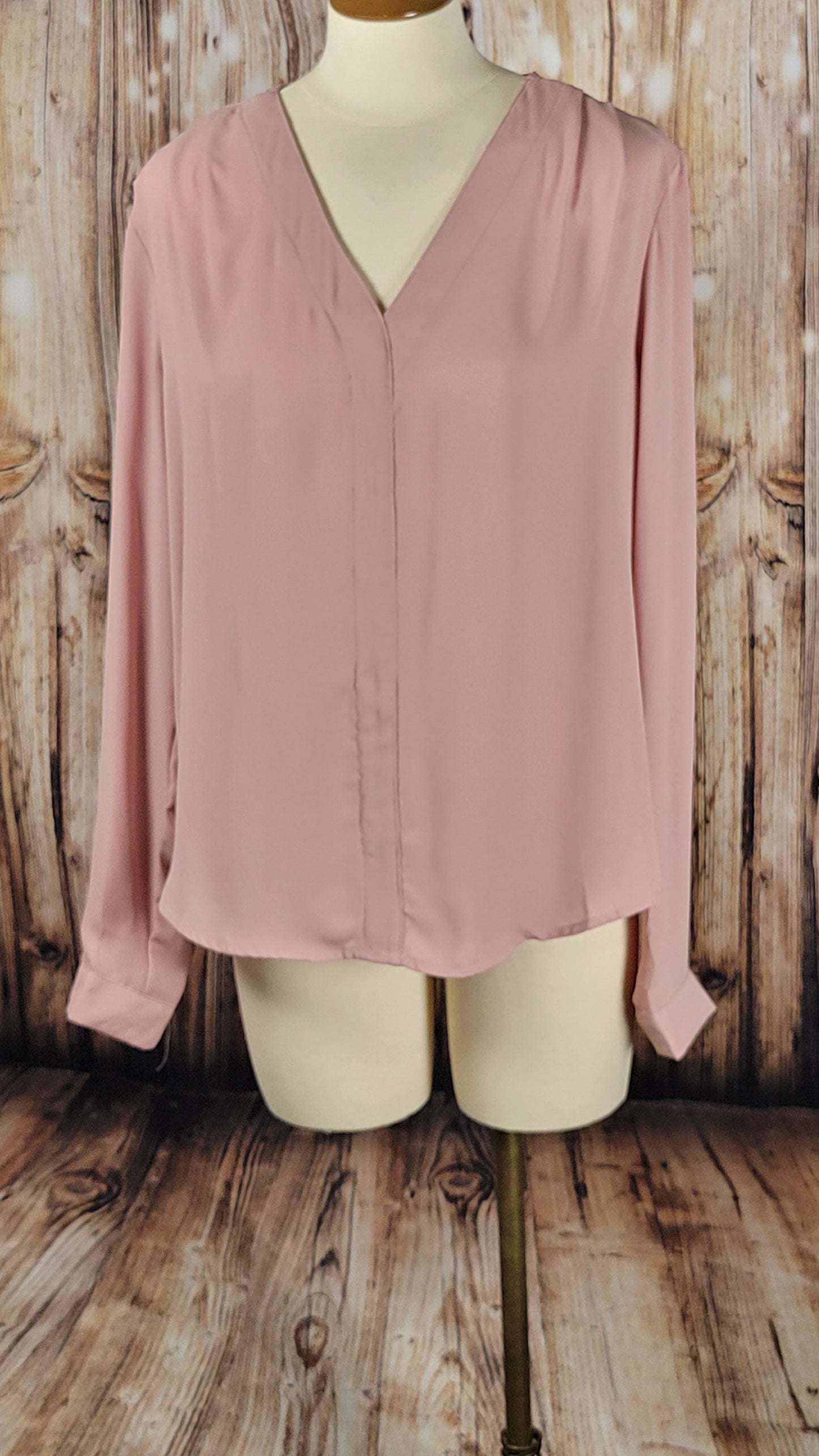 Mauve V-neck Top