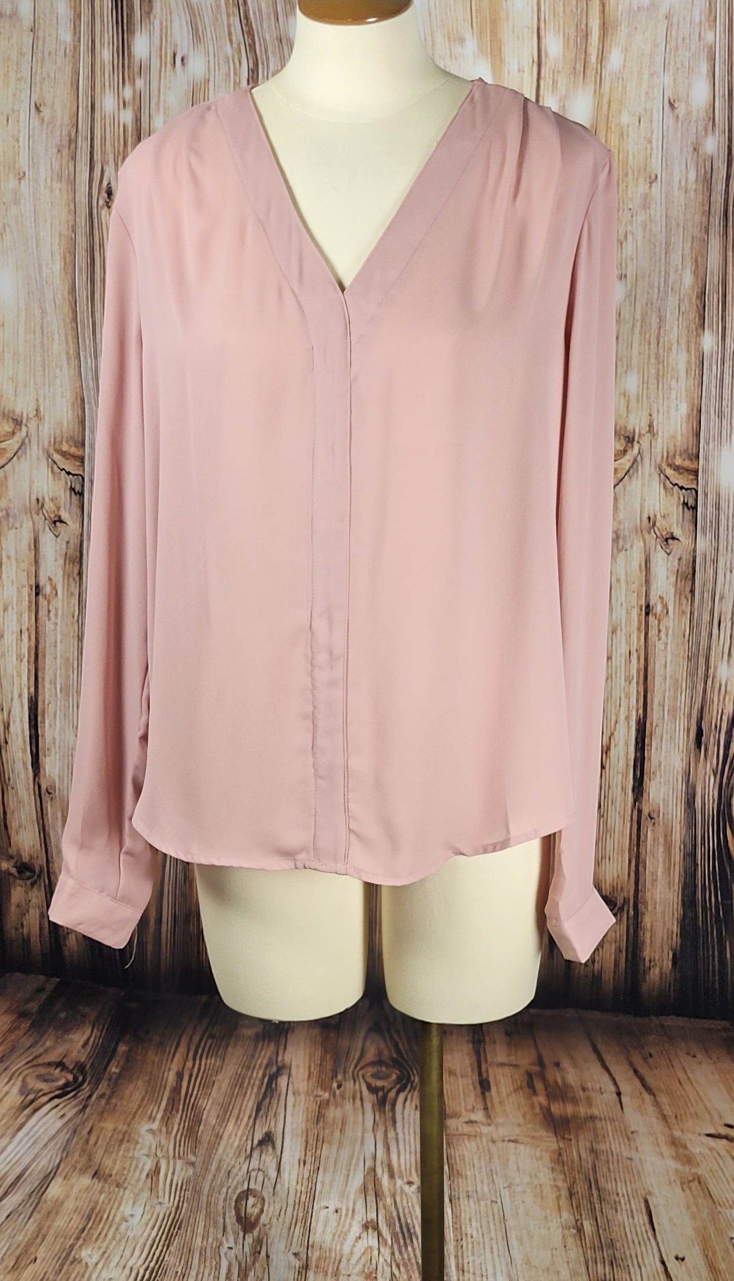 Mauve V-neck Top