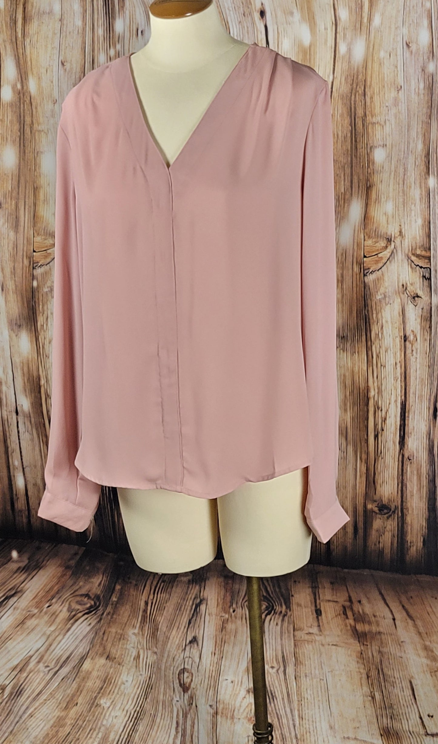 Mauve V-neck Top