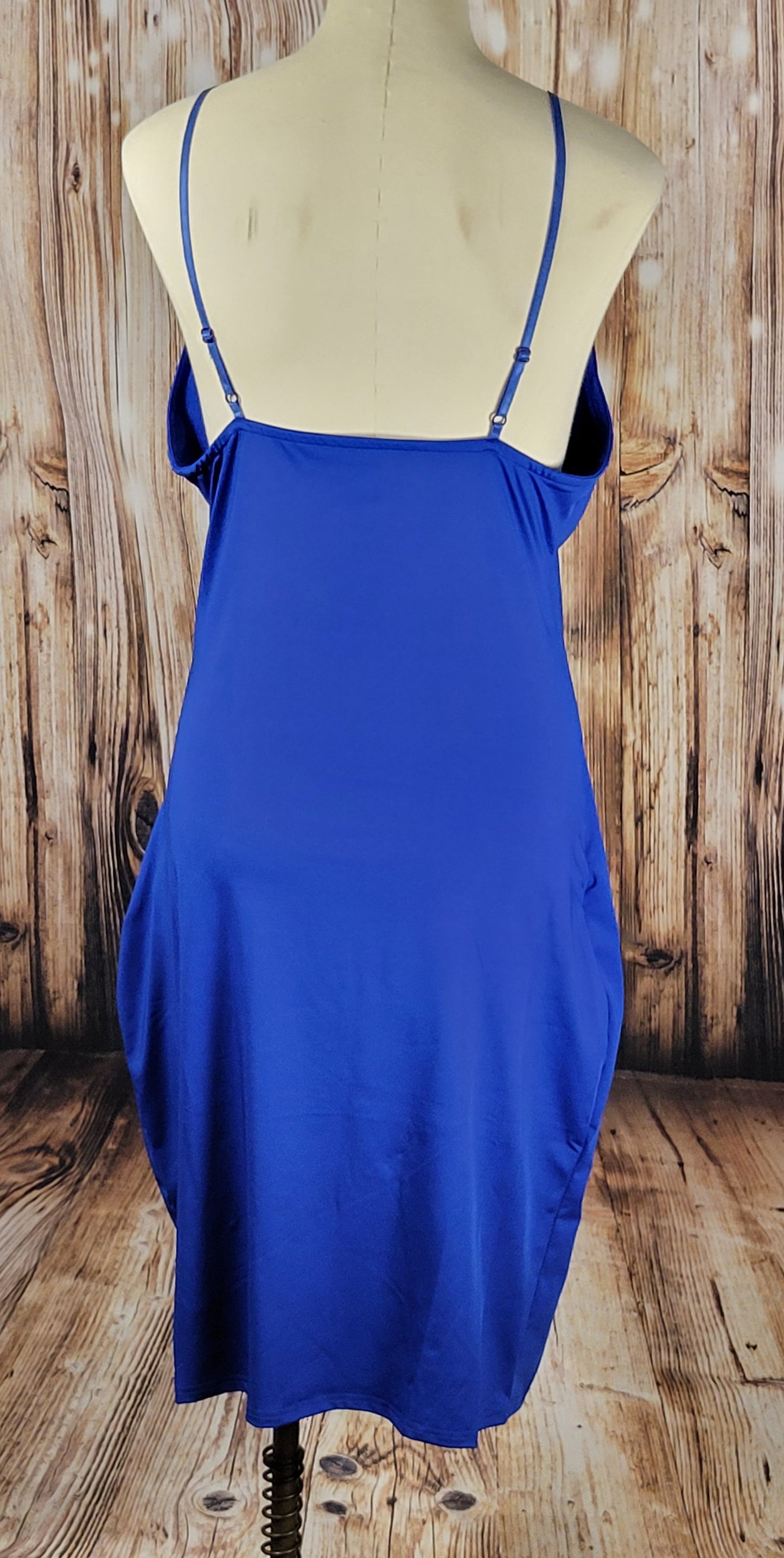 Royal Blue Ruched Dress