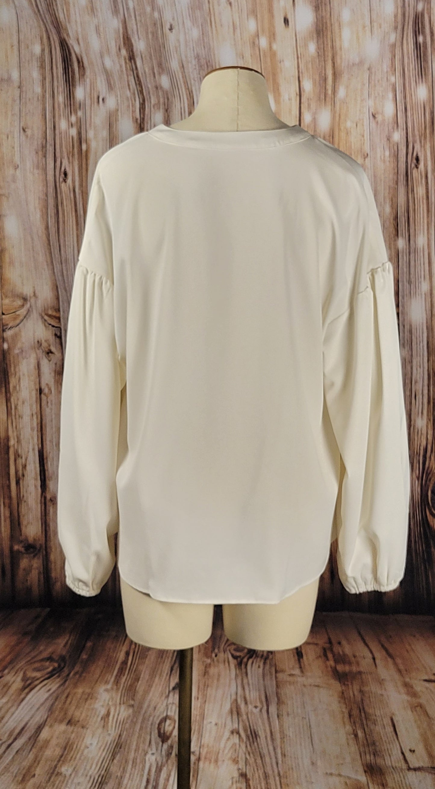 Ivory Zippered Top