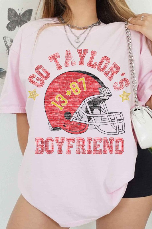 GO TAYLORS BOYFRIEND FOOTBALL GRAPHIC TEE