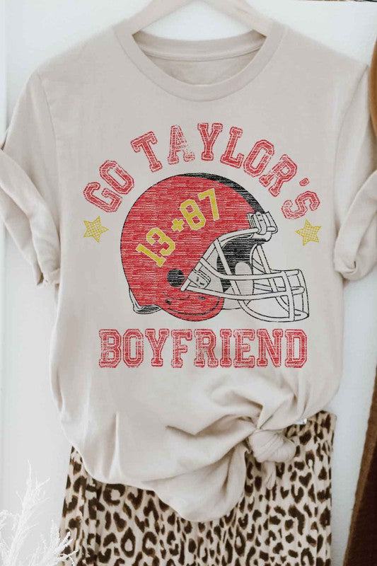 GO TAYLORS BOYFRIEND FOOTBALL GRAPHIC TEE