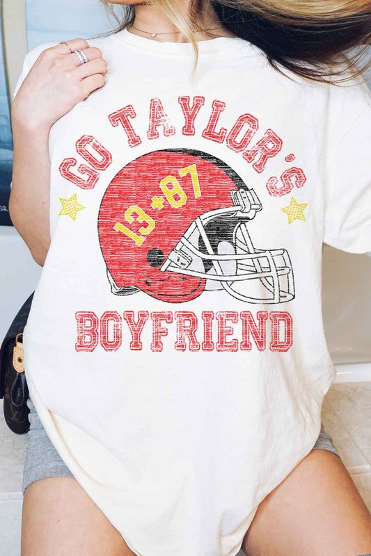 GO TAYLORS BOYFRIEND FOOTBALL GRAPHIC TEE