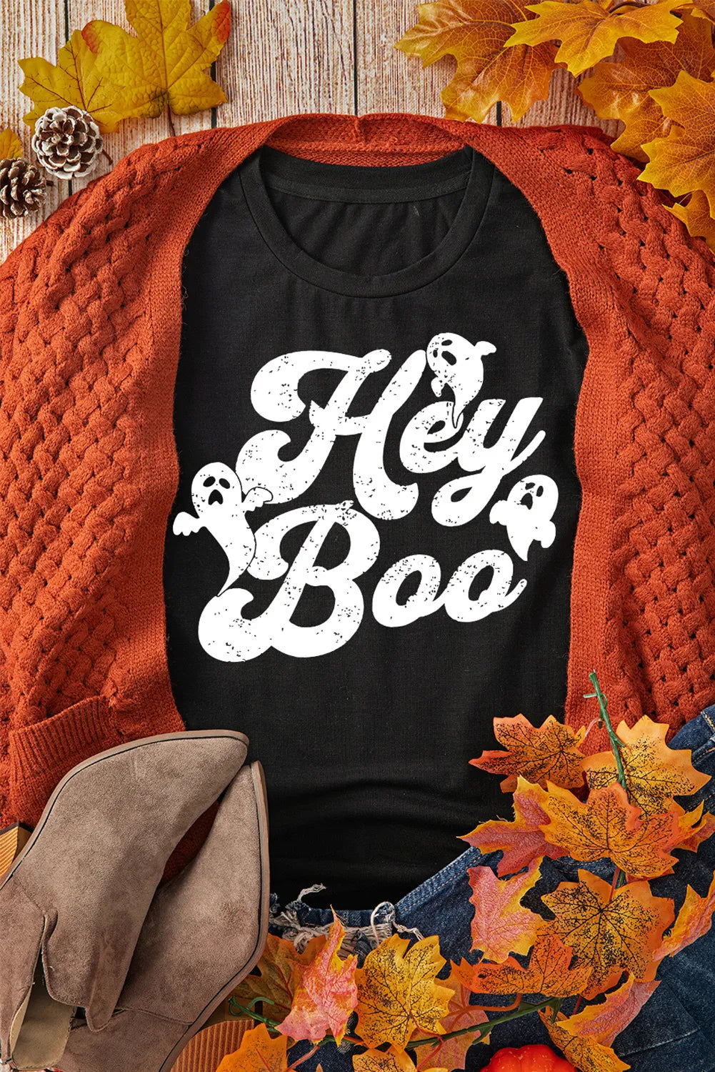 Hey Boo Graphic T-Shirt