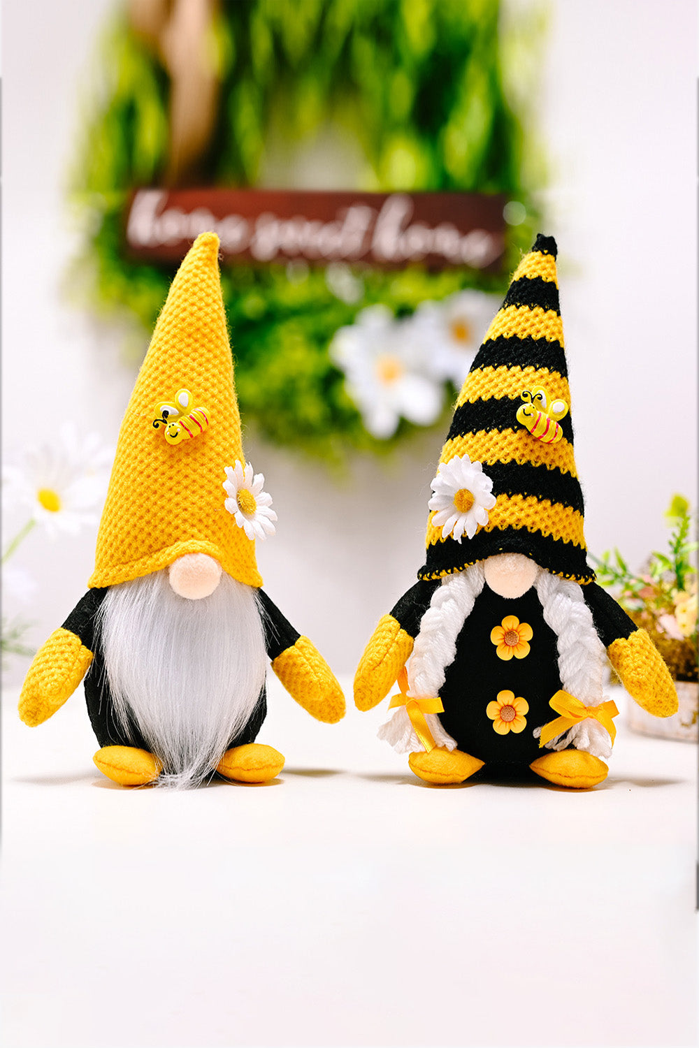 Bee and Flower Faceless Gnome