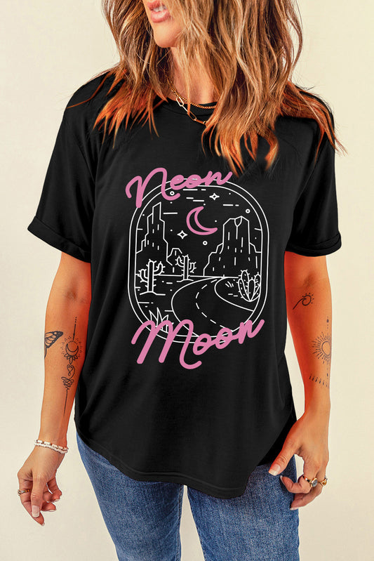 Neon Moon Graphic Short Sleeve T-Shirt