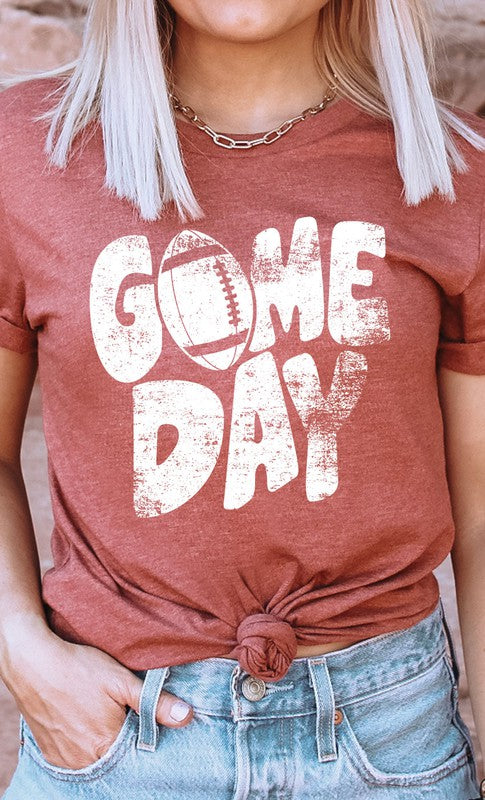 Distressed Game Day Graphic Tee