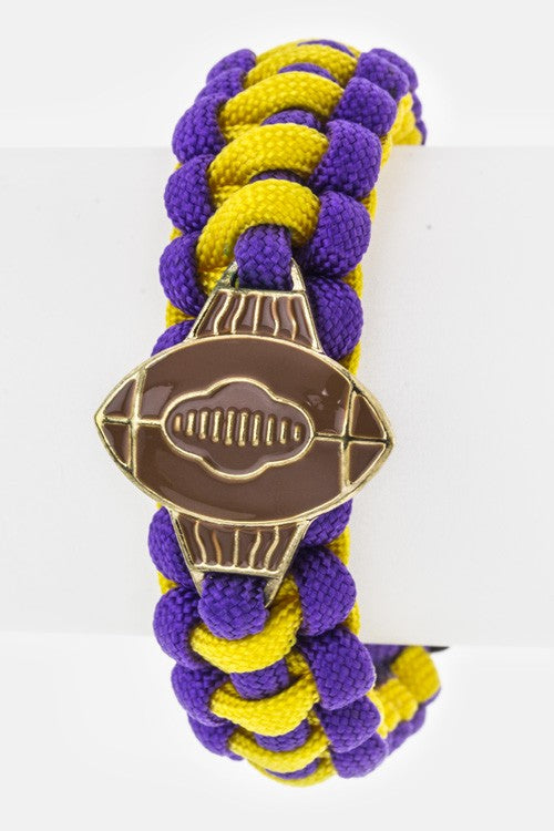 Football Team Color Paracord Bracelet