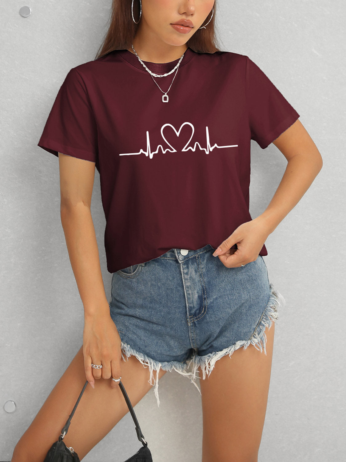 Heart-Beat Short Sleeve T-Shirt