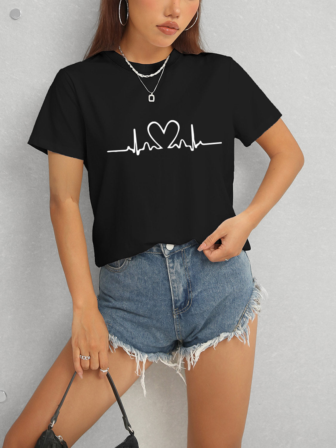 Heart-Beat Short Sleeve T-Shirt