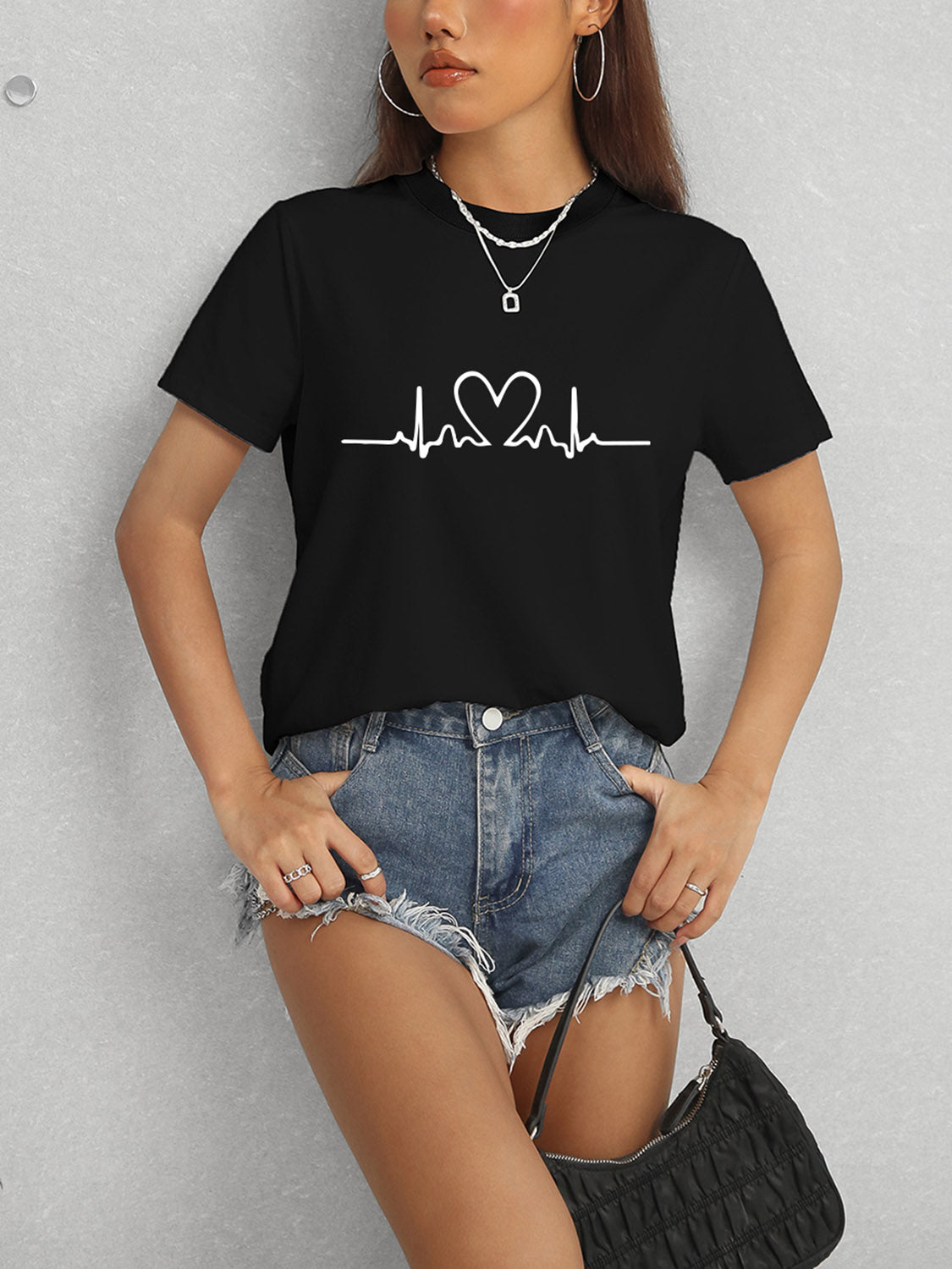 Heart-Beat Short Sleeve T-Shirt