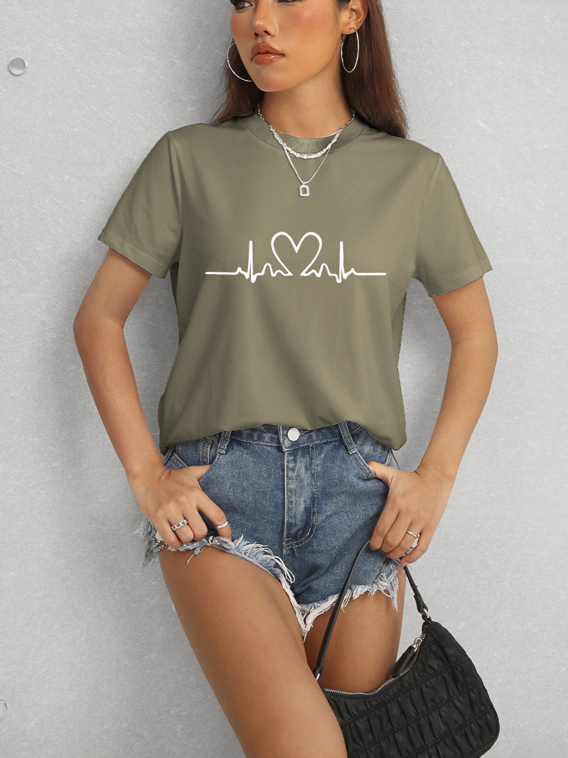 Heart-Beat Short Sleeve T-Shirt