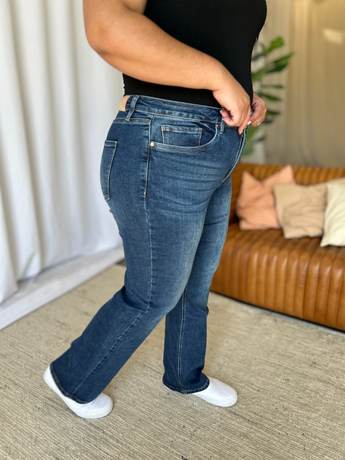 RFM High Rise Straight Tummy Control Jeans