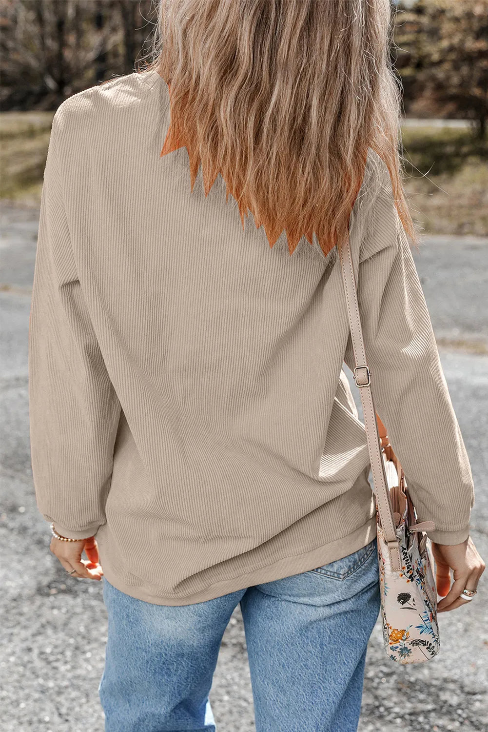 Sequin Boots Sweatshirt