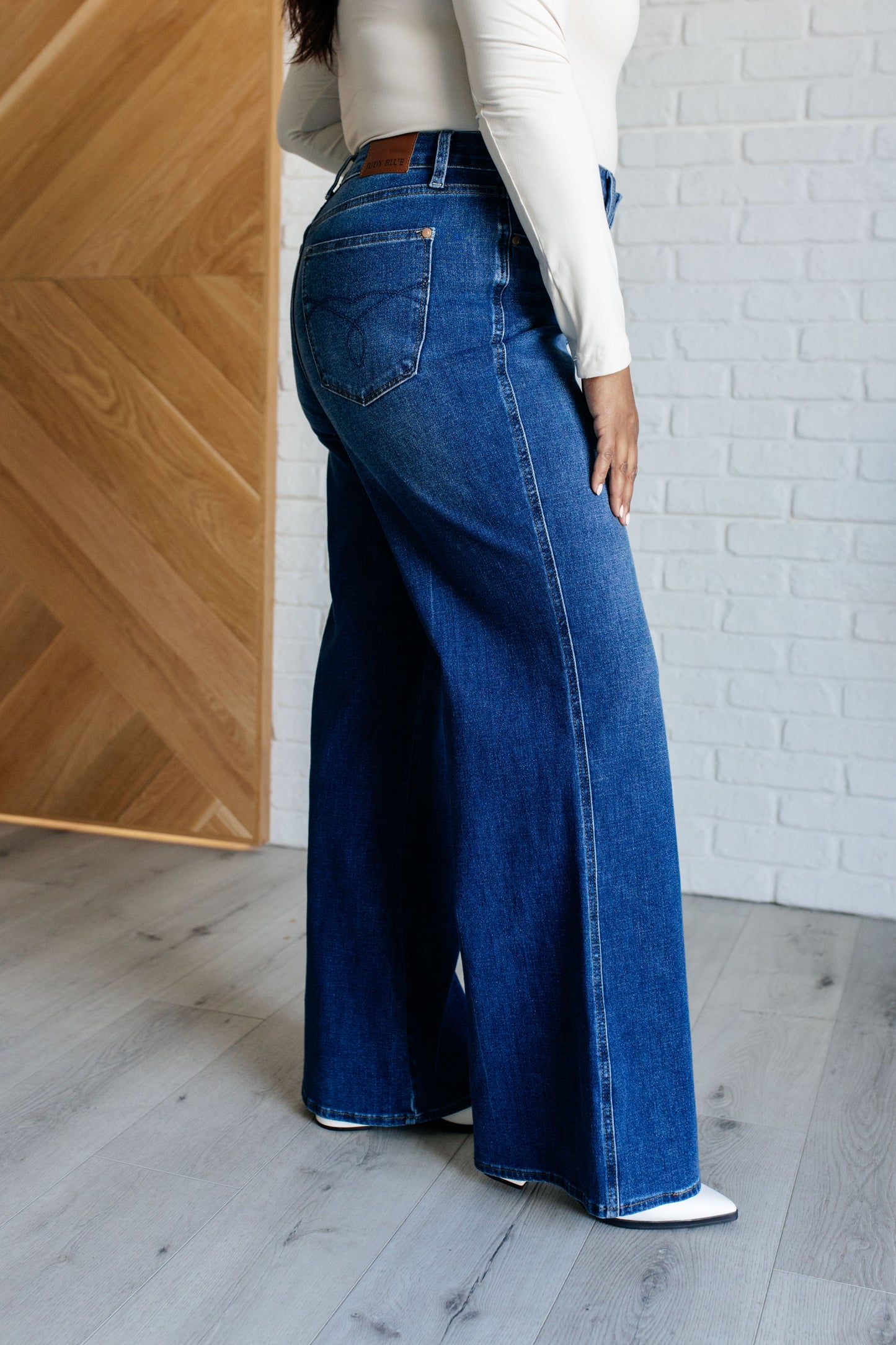 Eliza JB High Rise Control Top Retro Wide Leg Jeans