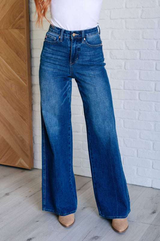 Eliza JB High Rise Control Top Retro Wide Leg Jeans