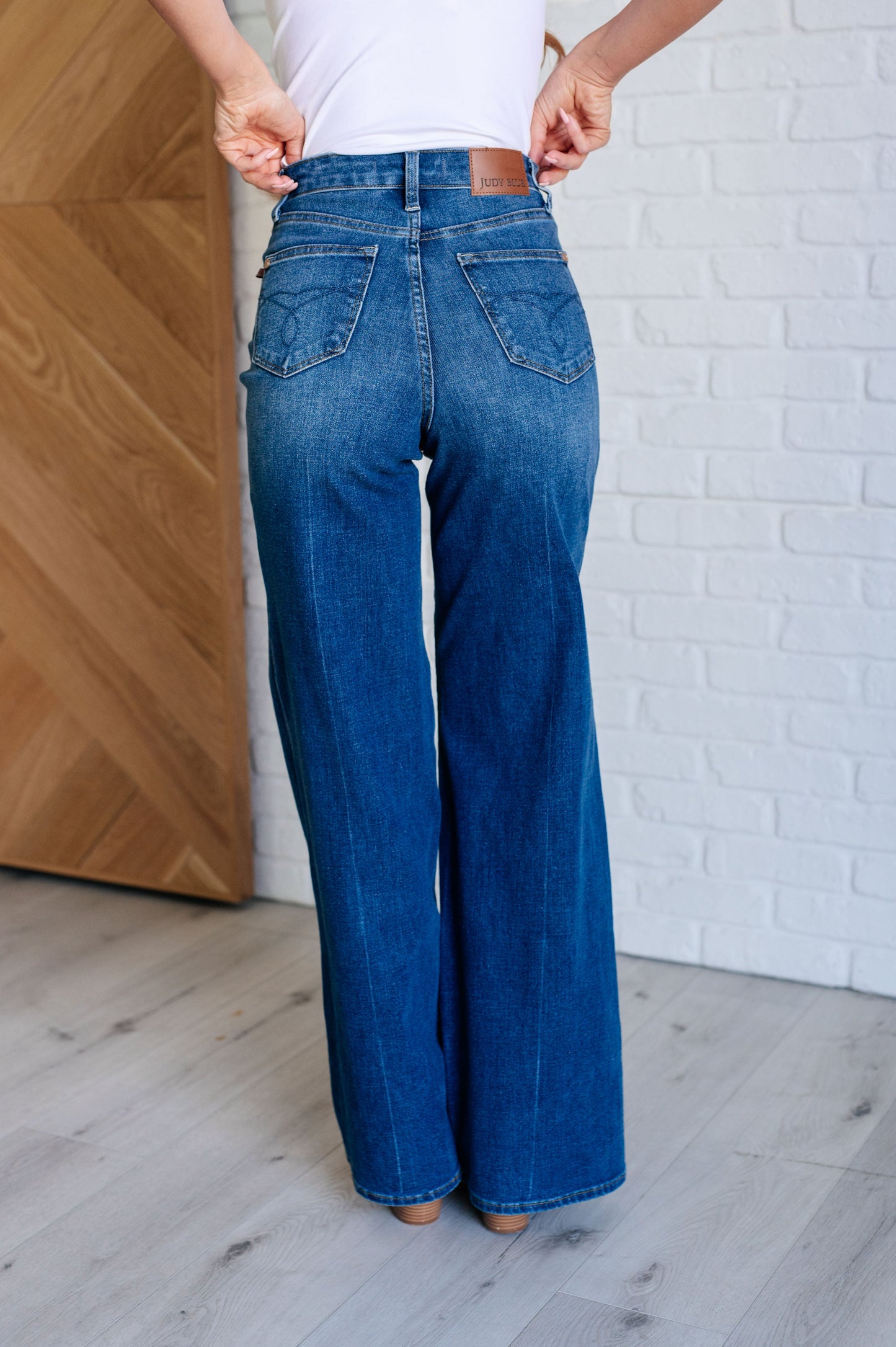 Eliza JB High Rise Control Top Retro Wide Leg Jeans