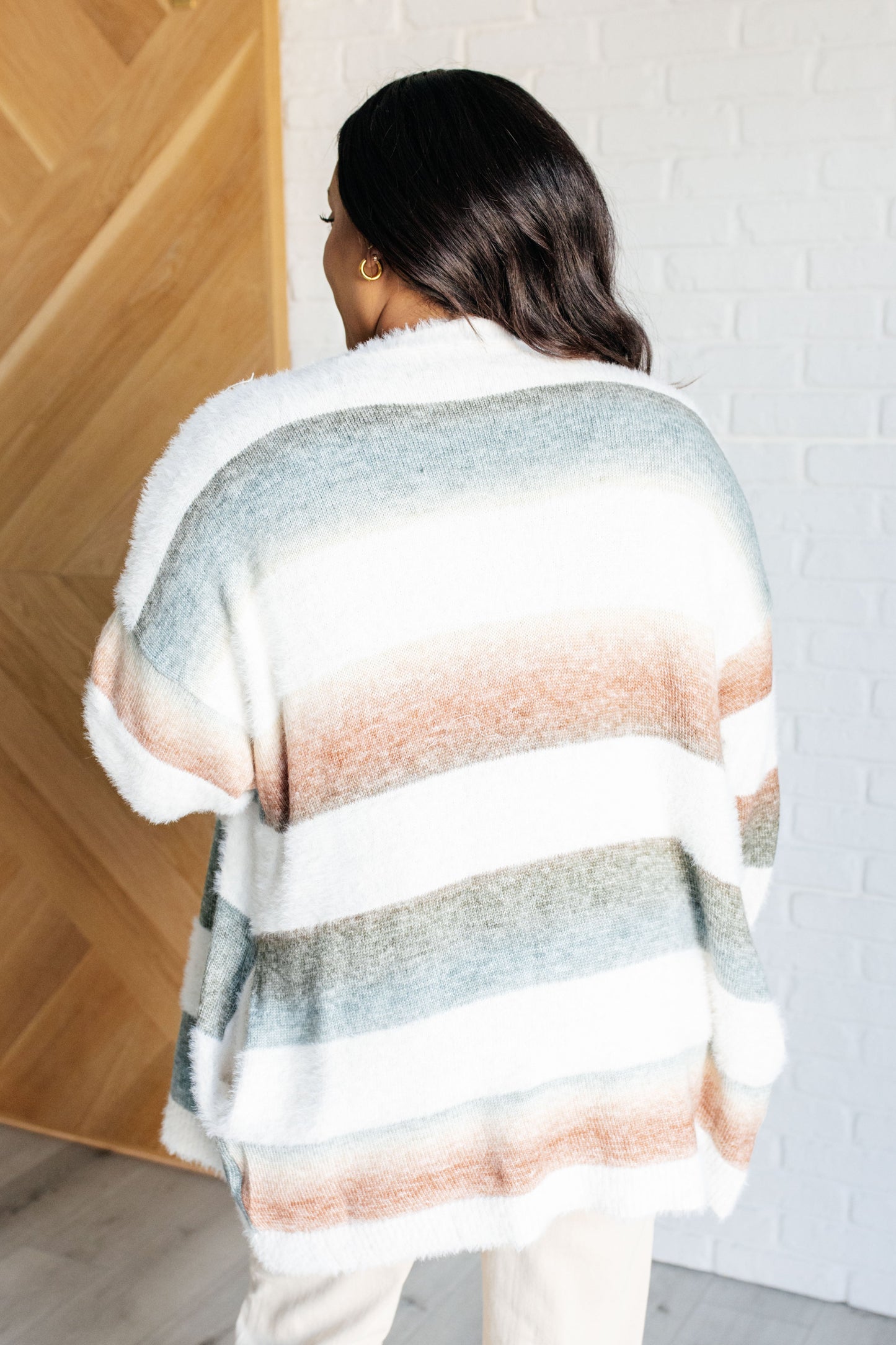 Ombre Feelings Striped Cardigan