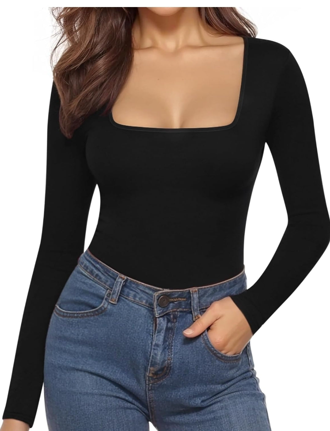 Square neck Bodysuit