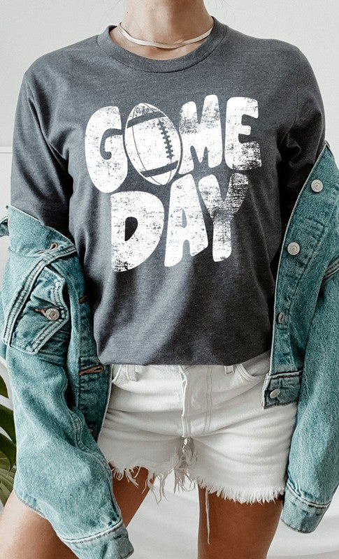 Distressed Game Day Graphic Tee