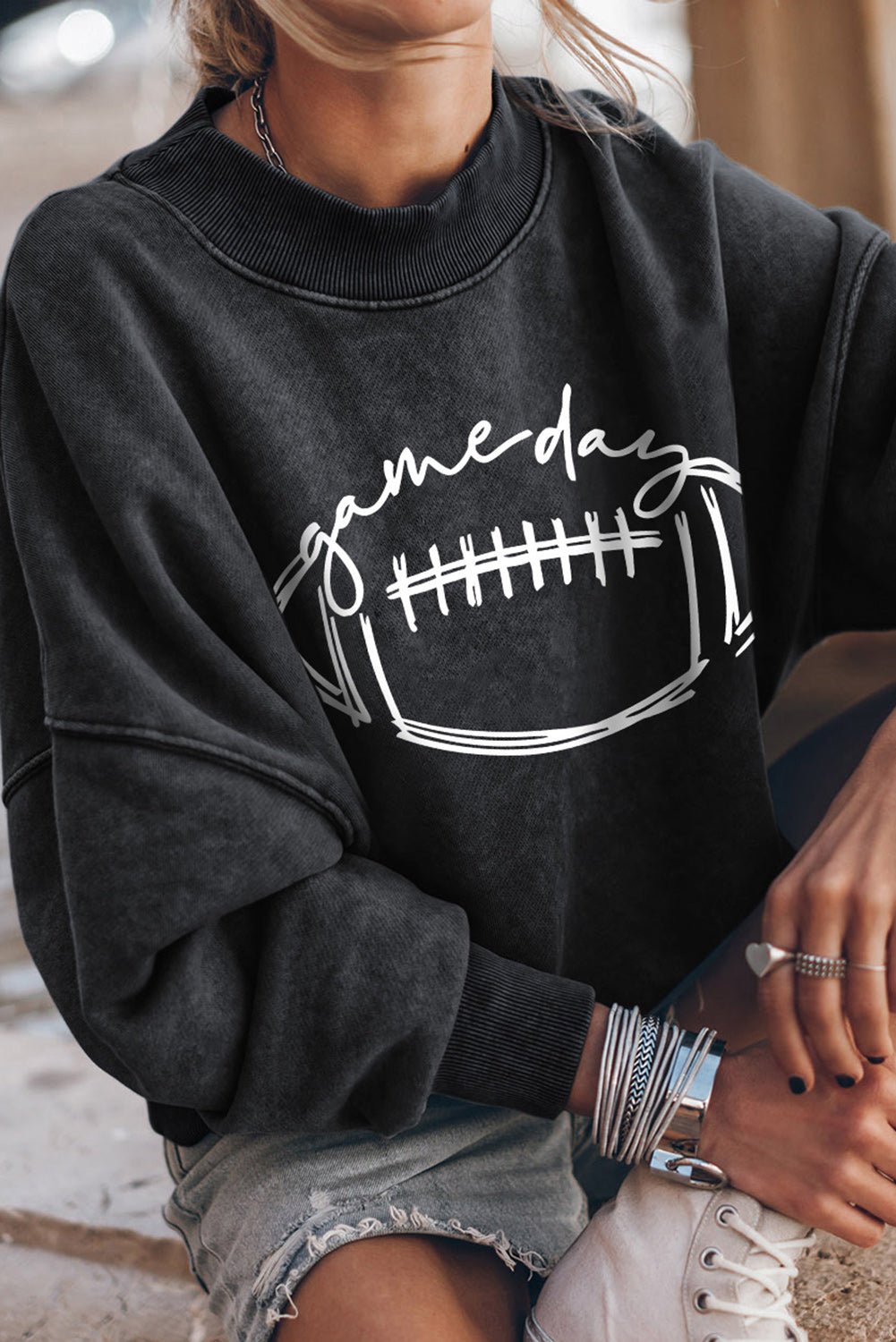 FOOTBALL Graphic Sweatshirt