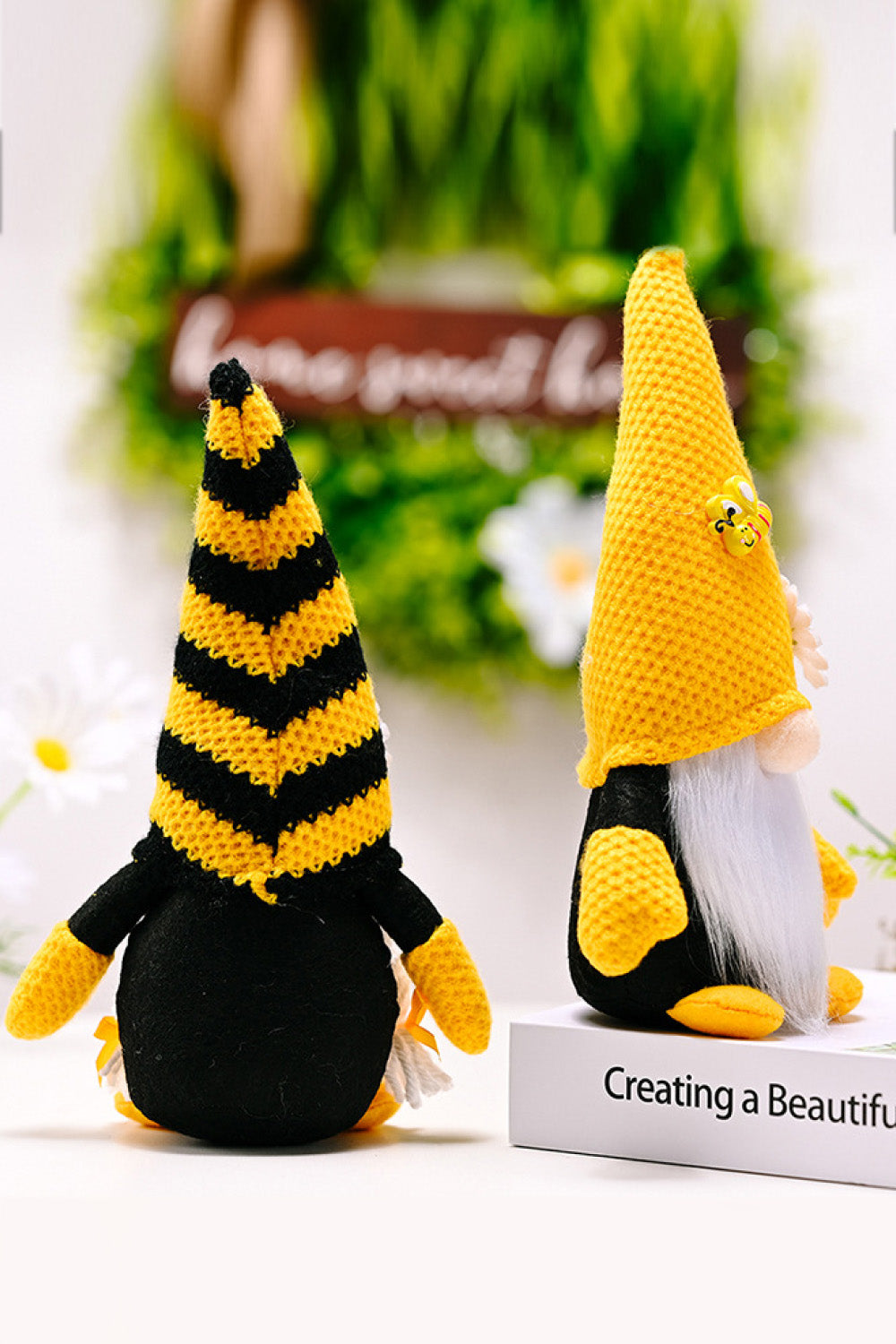 Bee and Flower Faceless Gnome