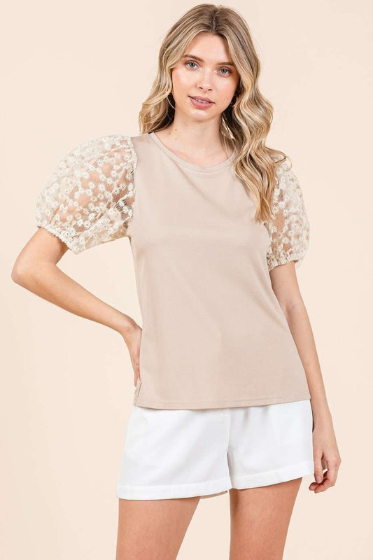 Mittoshop Puff Short Sleeve Top