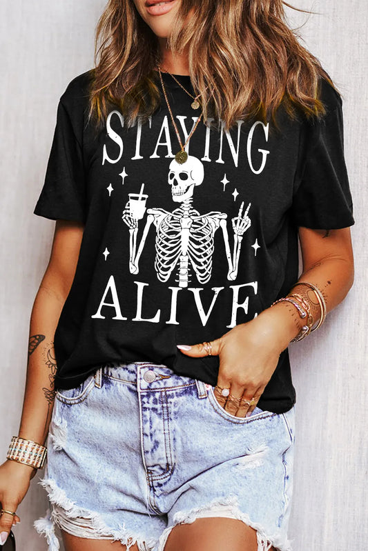 Staying Alive Graphic T-Shirt