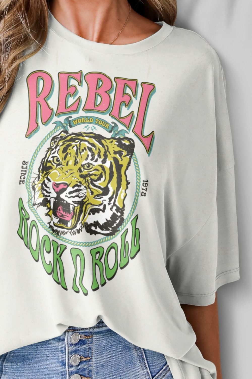 Rebel Half Sleeve T-Shirt