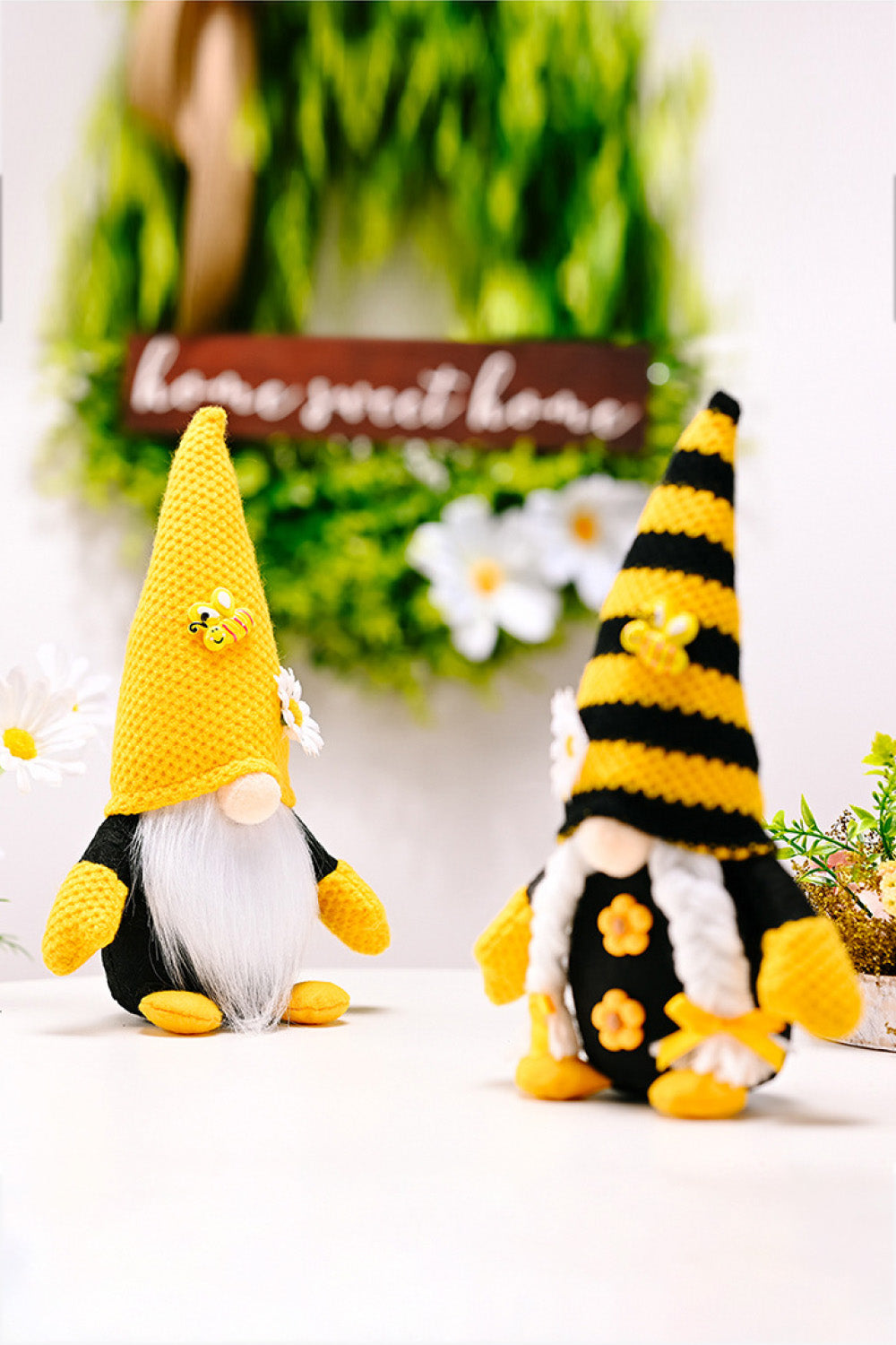 Bee and Flower Faceless Gnome