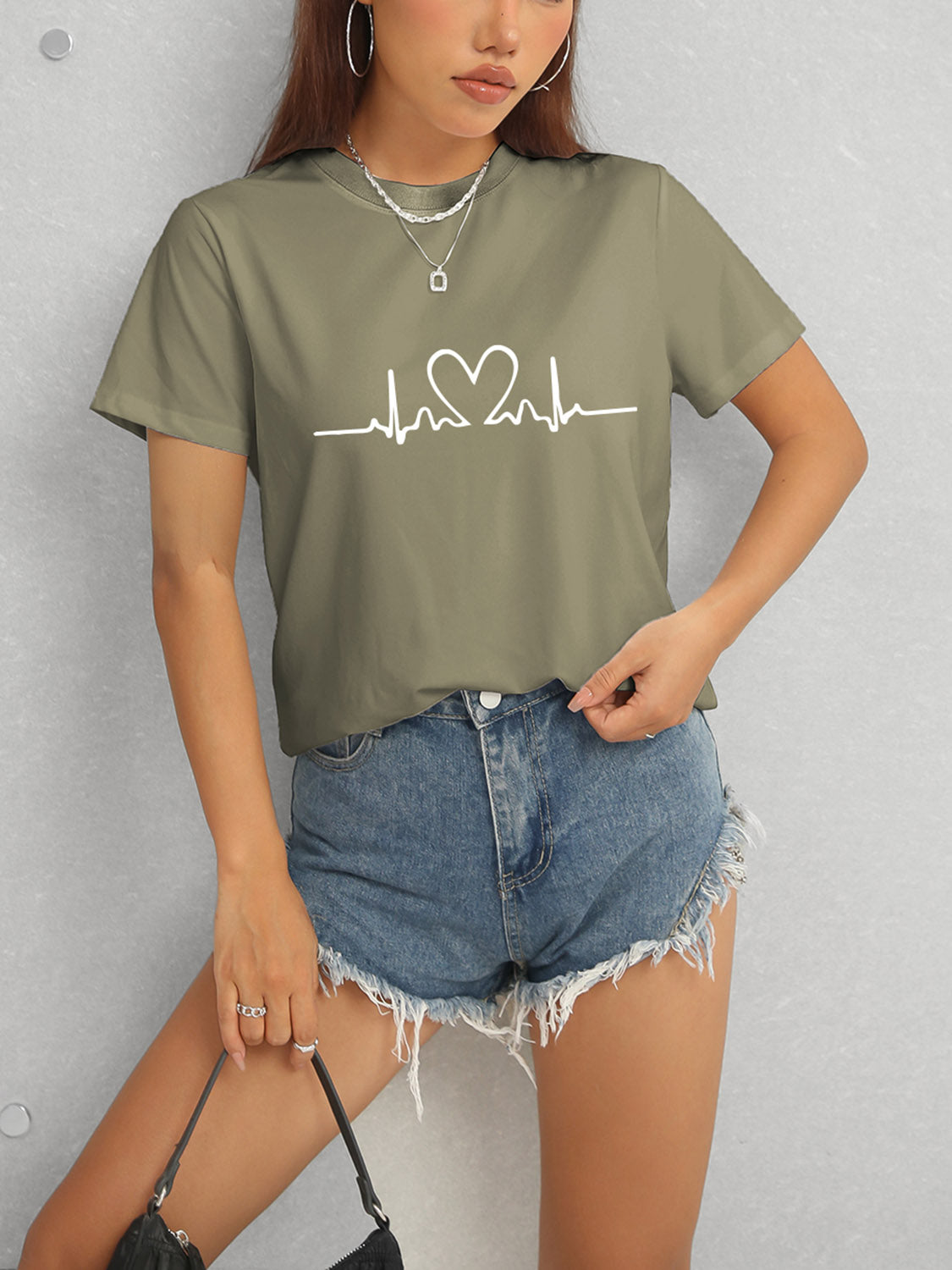 Heart-Beat Short Sleeve T-Shirt