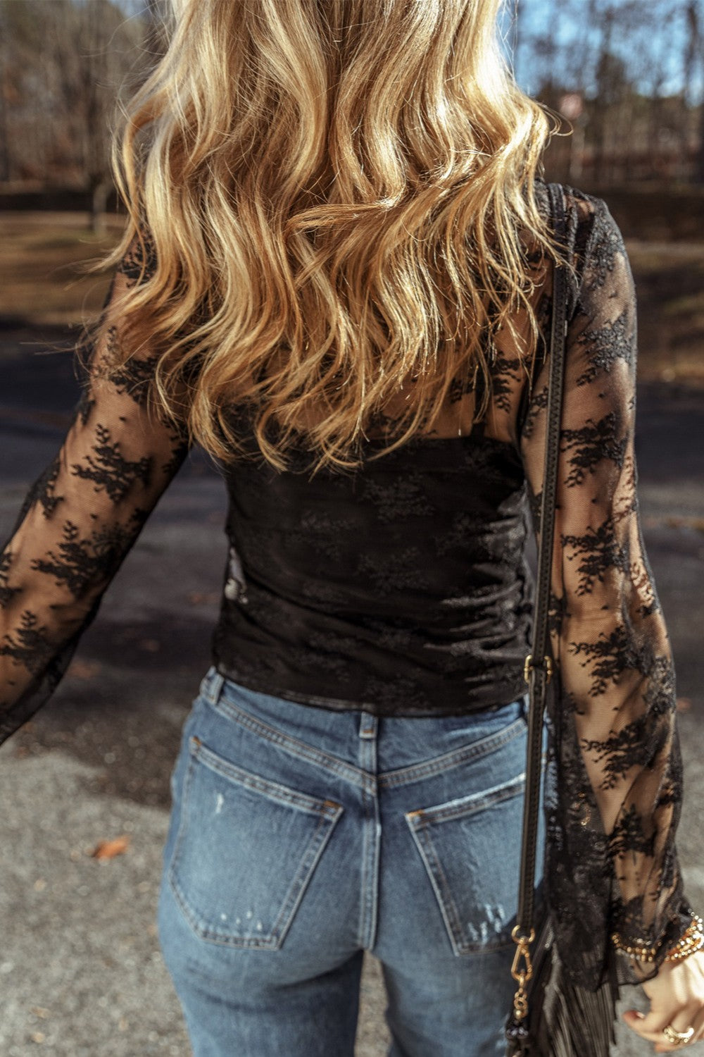 Lace Long Sleeve Blouse