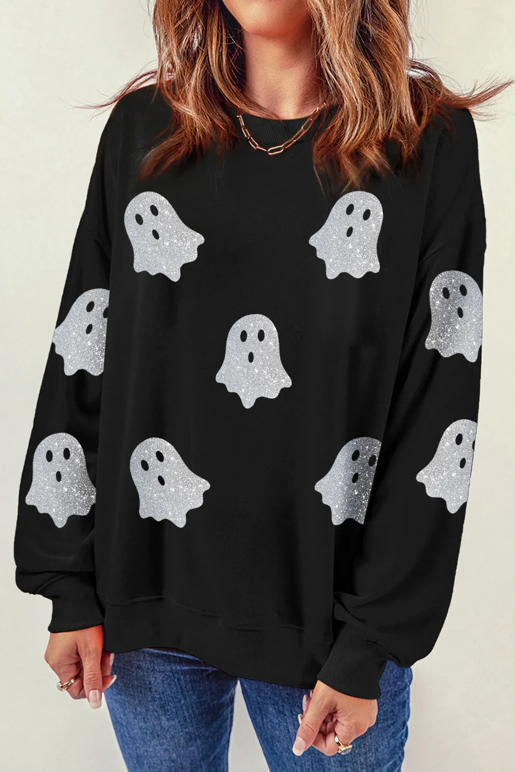 Glitter Ghost Sweatshirt