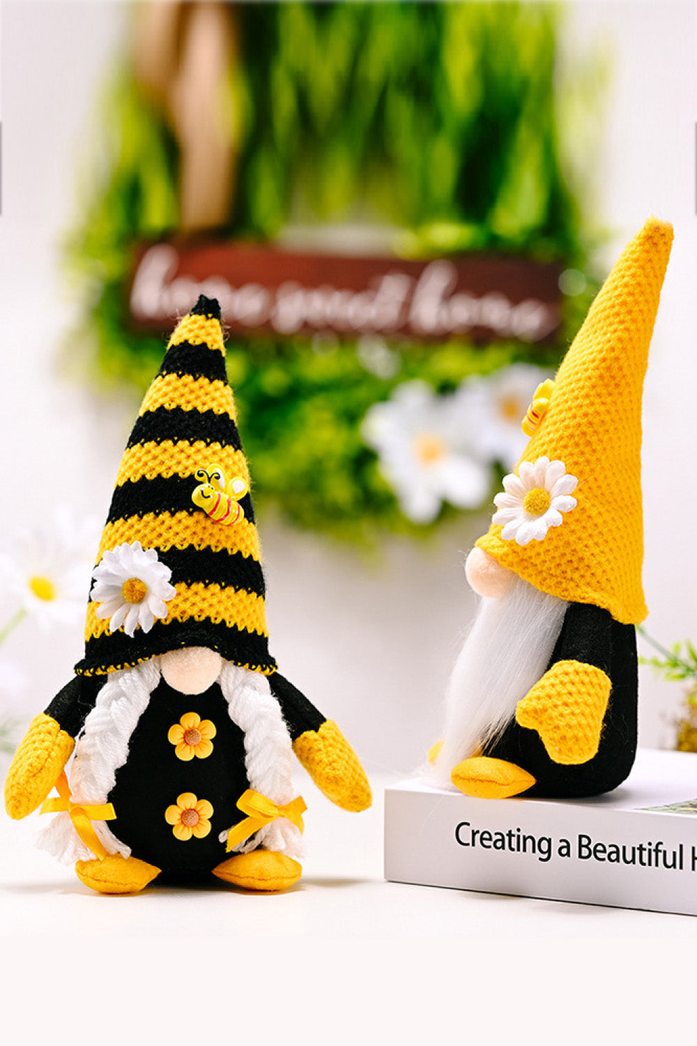 Bee and Flower Faceless Gnome