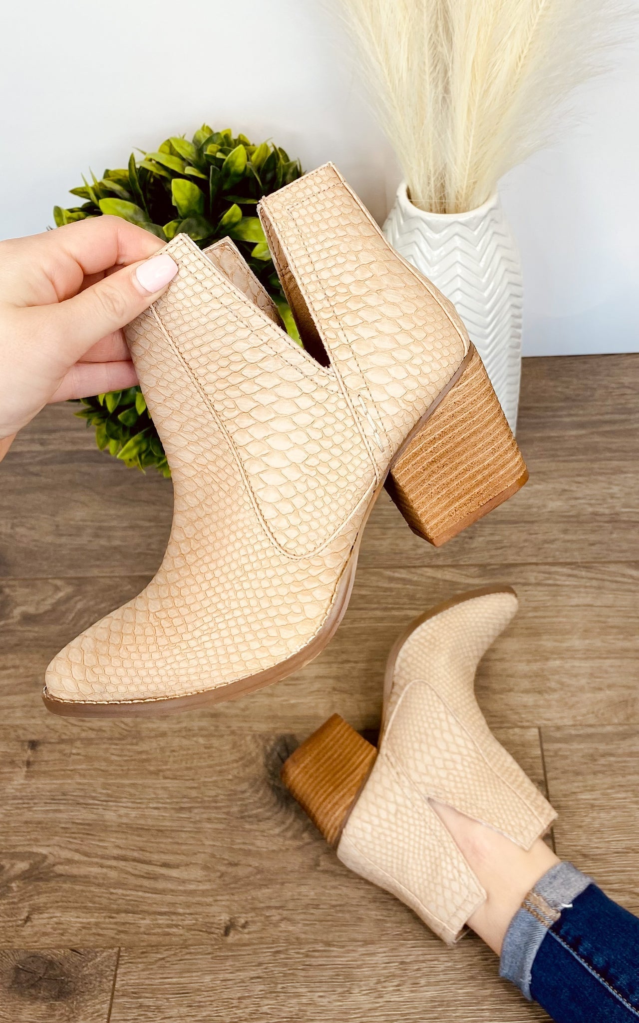 Tarim Bootie in Blush