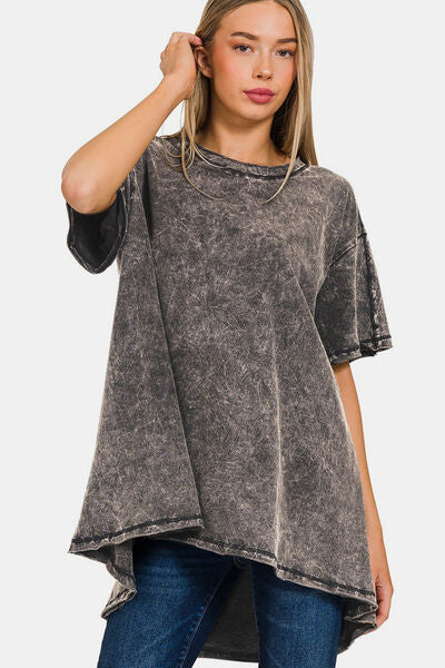 Zenana Dropped Shoulder Blouse