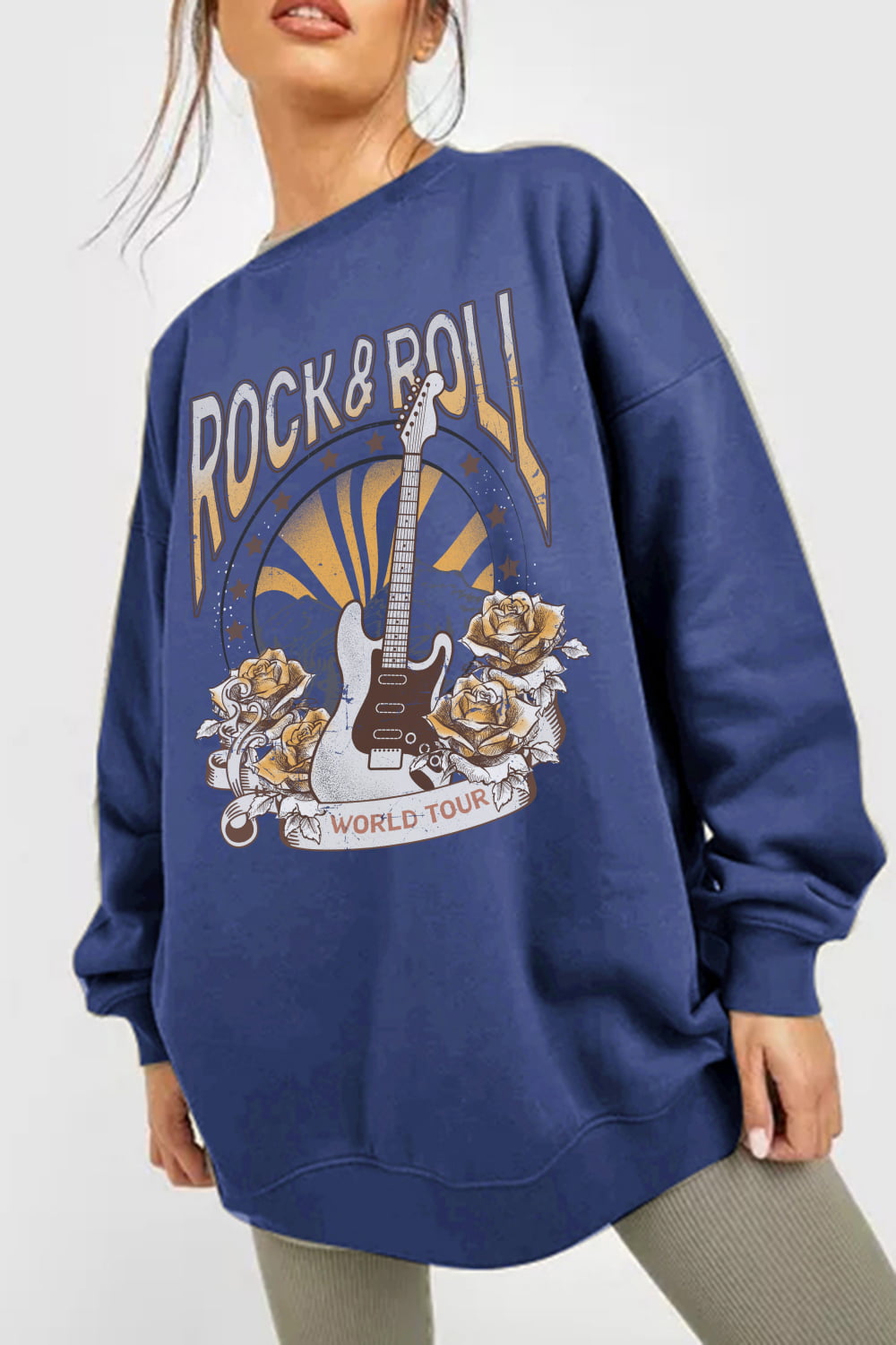 ROCK & ROLL WORLD TOUR Graphic Sweatshirt