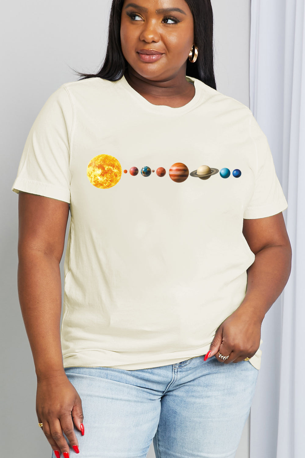 Solar System Graphic Cotton Tee