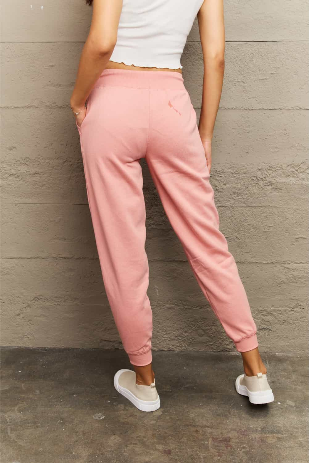 Tie Waist Long Sweatpants