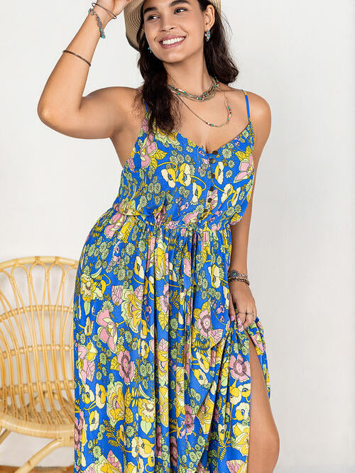 Floral Spaghetti Strap Dress